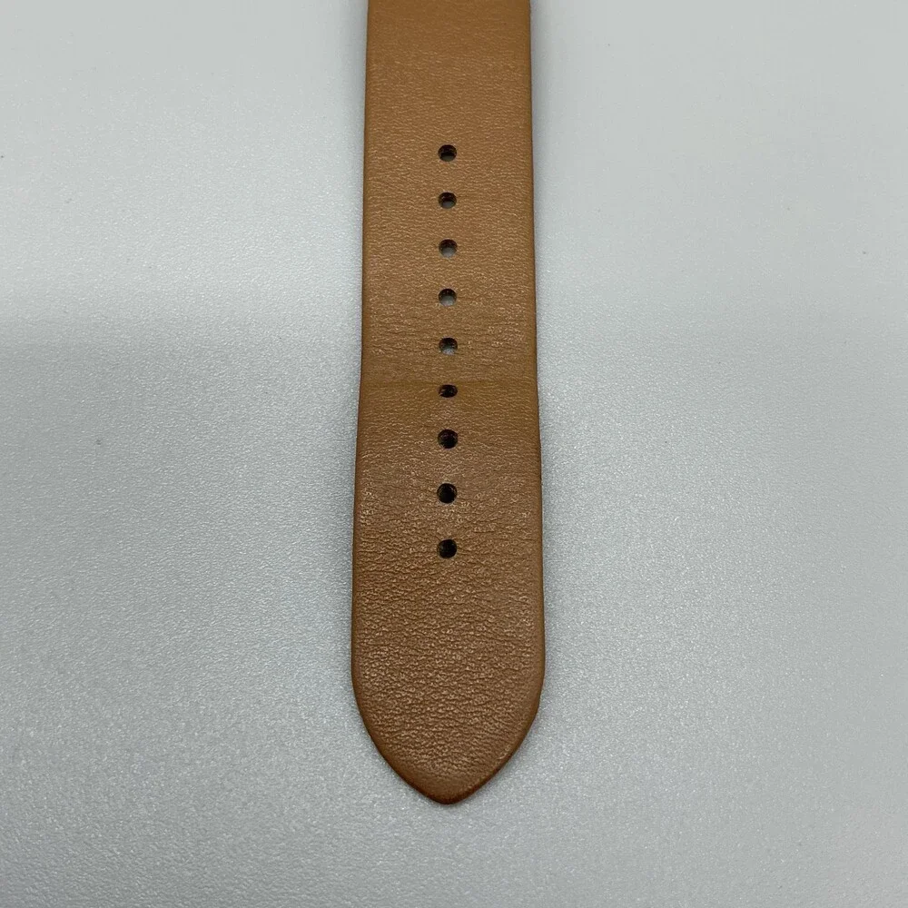 Tory Burch TBW4040 Womens Watch 36mm Multicolor Dial Gold Brown Leather New Batt
